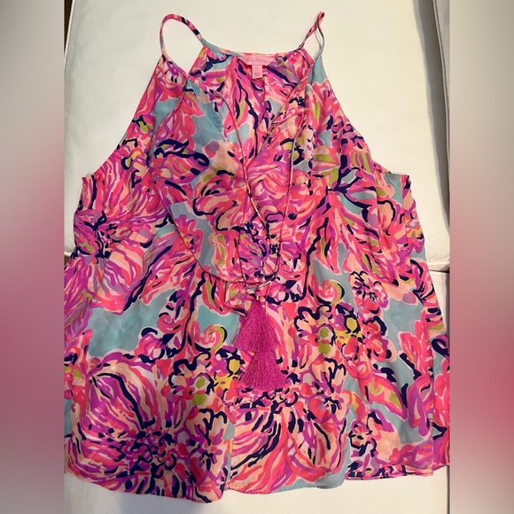 Lilly Pulitzer Lachelle Silk Top - Picture 3 of 5